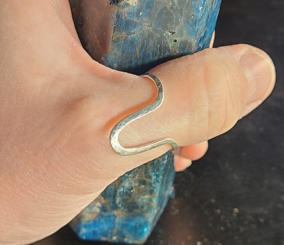 Ring - Sterling Silver with scalloped texture