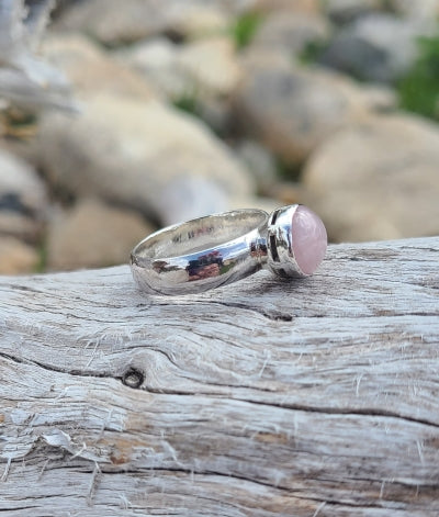 Ring - Rose Quartz in Sterling Silver