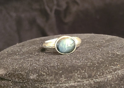 Ring - Blue Tiger Eye in Sterling Silver