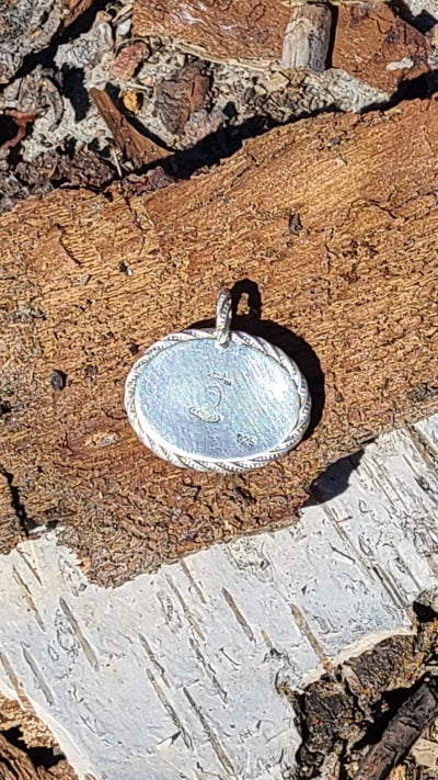 Pendant - Rose Quartz in brushed Sterling Silver