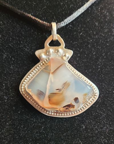 Montana Agate Pendant 1 1/2