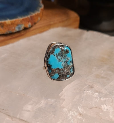 Ring - Turquoise Hanging in Sterling Silver