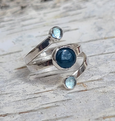 Ring - Apatite and Blue Topaz in Sterling Silver