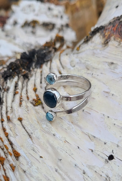 Ring - Apatite and Blue Topaz in Sterling Silver