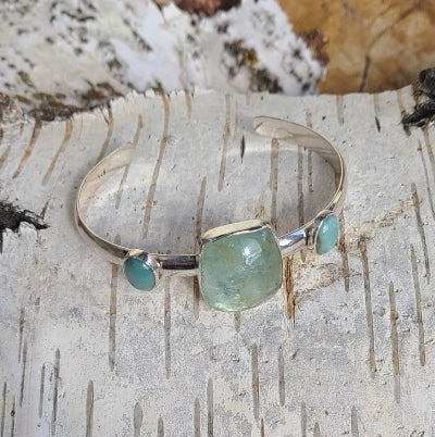 Bracelet - Beryl and Fancy Jasper Bangle