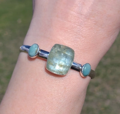 Bracelet - Beryl and Fancy Jasper Bangle