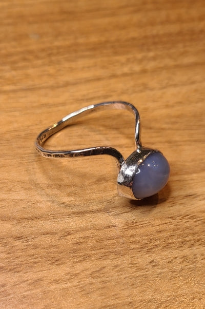 Ring - Blue Lace Agate in Sterling Silver