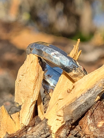 Ring - Blue Tiger Eye in Sterling Silver