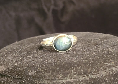 Ring - Blue Tiger Eye in Sterling Silver