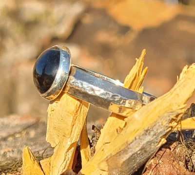 Ring - Blue Tiger Eye in Sterling Silver