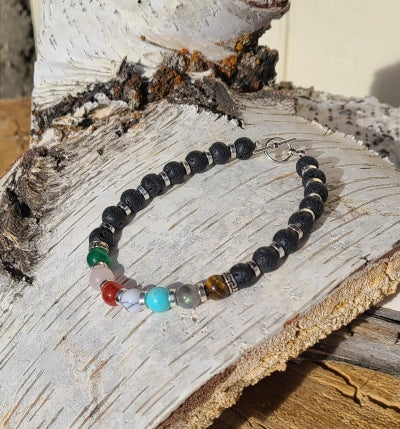 Anklet - Kundalini Stones with AA Pumice beads