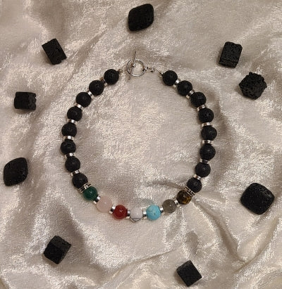 Anklet - Kundalini Stones with AA Pumice beads